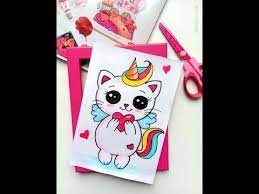 kak narisovat kavajnogo milogo kotenka edinoroga kawaii kak legko narisovat koshku youtube artbuki milye risunki risunok edinoroga