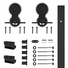Bunk bed hardware kit home depot. 78 3 4 In Gear Strap Black Rolling Barn Door Hardware Kit With 2 3 4 In Wheel Nt 1400 10w 08 The Home Depot