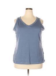 Details About Avenue Women Blue Tank Top 22 Plus