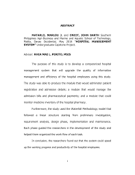 Pdf Hospital Management System