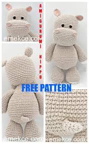 Amigurumi Cute Hippopotamus Free Crochet Pattern Amigurumi Patterns Crochet Patterns Amigurumi Crochet Animal Patterns Amigurumi Patterns