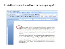Paragraf (alenia) merupakan kumpulan suatu kesatuan pikiran yang lebih tinggi dan lebih luas dari pada kalimat. Memformat Paragraf Bullet Dan Numbering Drop Cap Dan Spasi Baris Ppt Download