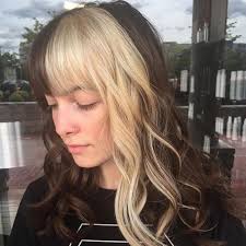 The red bangs accentuate your skin tone and eye color. Two Toned Hairstyles With Bangs Hairstyle Guides