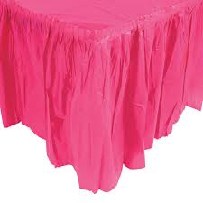 Pleated Hot Pink Table Skirt Oriental Trading Table Skirt Pink Table Turquoise Table