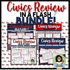 Civics Eoc Review Category 1 2 3 And 4 Review Task Cards Bundle Task Cards Civics Differentiated Instruction