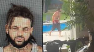 Watch: Man who escaped police in North Carolina caught drinking from  woman's swimming pool
