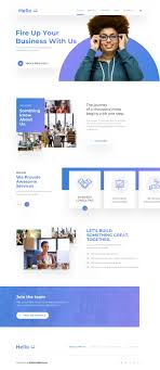 Hello Home Page Website Design Layout Web Design Company Wordpress Website Design