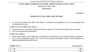 Rezolvare model evaluare naţională 2021. Ddshgnui3ctkm