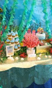 Birthday Party Table Decorations Diy Ocean Birthday Birthday Party Ideas Photo 1 Of 12 Ocean Birthday Party Ocean Birthday Ocean Theme Party
