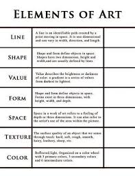 Elements Of Art Definitions Art Handouts Elements Of Art Art Curriculum