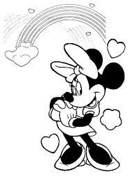 Minnie Mouse And Rainbow Coloring Page Download Print Online Coloring Pages Minnie Mouse Coloring Pages Mickey Mouse Coloring Pages Cartoon Coloring Pages