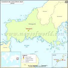 Map showing geographical location of yamaguchi. Where Is Yamaguchi Location Of Yamaguchi In Japan Map