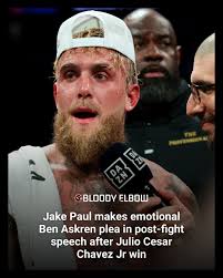 Jake Paul used his post-fight speech to call for fans to donate to Ben  Askren