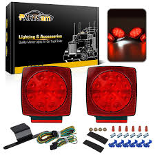 We also have fully submersible led lights if you are wanting high quality lights to mount to the bottom of your boat trailer. Partsam 12v Led Trailer Light Kit Submersible Square Led Tail Lights Stop Tail Turn Signal Lights