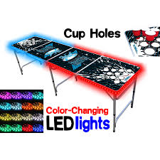 8 Foot Professional Beer Pong Table W Cup Holes Led Glow Lights Party Pong Splash Edition Walmart Com In 2020 Beer Pong Tables Led Glow Lights Beer Pong