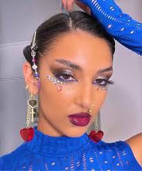 4 Diamond Nose Ring with Gold Ball