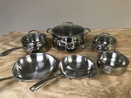 Shop for belgium cookware at bed bath & beyond. Belgique Cookware 10 Piece Stainless Steel With Copper Bottom Set Nice 146 99 Picclick