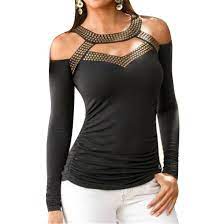 Check spelling or type a new query. Pailletten Strass Patchwork Schwarzen T Shirt Frauen Weg Schulter Verband T Shirt Femme Langarm Stretch Herbst Tops Blusas T Shirt Women Black T Shirt Womentee Shirt Femme Long Aliexpress