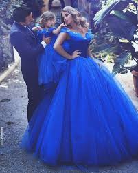 Cinderella Mother And Daughter Dress Flower Girl Dresses 2017 Royal Blue Pageant Dress For Girls Pageant Dresses Wedding Flower Girl Dresses Cinderella Dresses