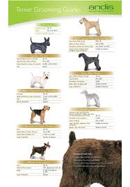 Terrier Grooming Chart Andis Clippers Dog Grooming