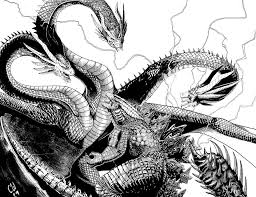 Godzilla Vs King Ghidorah By Christian Willett Christianwillett Godzilla Kingghidorah Kaiju Kingofthemonste Godzilla Vs King Ghidorah Godzilla Godzilla Vs