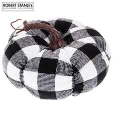 Black And White Buffalo Plaid Ribbon Hobby Lobby Black White Buffalo Check Plush Pumpkin Small White Buffalo Black And White Plush