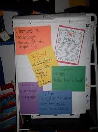 Color Poem Chart To Go With Dr Suess My Many Colored Days Mentor Texts Narrative Writing Dr Seuss Day