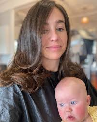🥰❤️ a decent cut for this lovelie and a baby snuggle 🤗 #blowave #nzhair  #haircut