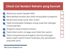 Banyak perkara yang perlu diambil berat dan dilakukan sebelum majlis perkahwinan. Oh Media Check List Kenduri Kahwin Yang Sewajarnya Facebook