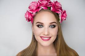 Woman flower tiara stock image. Image of beauty, caucasian