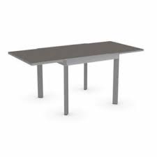 Tables Design Au Meilleur Prix Calligaris Table Repas Extensible Elasto 90x90 En Verre Coloris Cafe Pietement Acier Satine Inside75