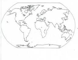 Blank And Filled In Maps Of The Continents And Oceans Blank World Map World Map Printable World Map Outline