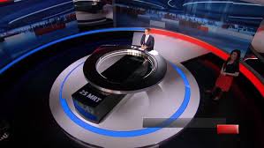 Nieuws van de dag met achtergrondinformatie, gevolgd door uitgebreide sportverslaggeving. Vtm News Tv Set Design Tv Design Exhibition Booth Design