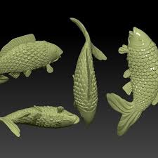 Cá chép giòn là dòng cá sinh sống ở khu vực tầng đáy của nước sông. Download Obj File Posed Fishes 3d Printing Model Cults