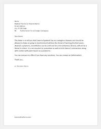 A smartly written cover letter can be the difference maker when competing for a job. Doctor Authorization Letter For No Longer Contagious Printable Medical Forms Letters Sheets