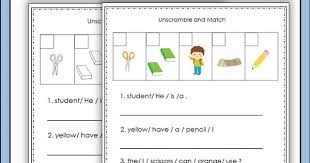 School Unscramble Language Arts Lessons Summer Lesson School Plan