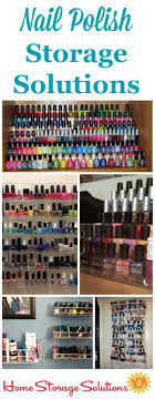 This diy nail polish rack has six shelves for storing your nail polish. Nail Polish Storage Ideas Organization Solutions
