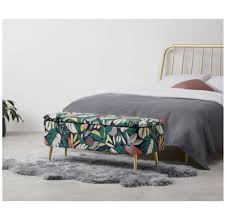 Pin By Alex Cairns On New Home Upholstered Storage Bench Storage Bench Floral Prints