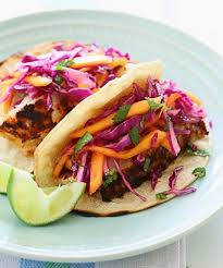 How to use red cabbage in fish tacos. Blackened Fish Tacos With Cabbage Mango Slaw Punchfork