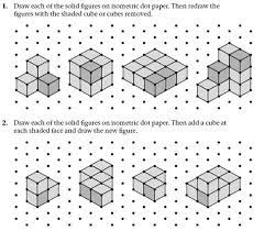 A plan is the view from the top, and tells you about the footprint the object. Drawing 3d Shapes On Isometric Paper Worksheet Isometric Paper Geometric Shapes Drawing Isometric Drawing