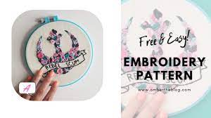 120.4 x 85.0 mm (4.74 x 3.35 ) start needle: Free Star Wars Day Easy Embroidery Pattern Geek Chic Queen
