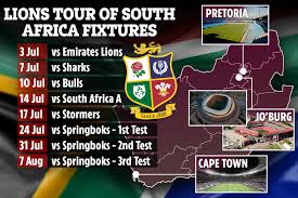 The british and irish lions will play japan in scotland before heading to south africa. British And Irish Lions 56 14 Sigma Lions Rugby Live Result Josh Adams Scores Four Tries In Ellis Park Rout
