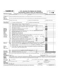 Form 1040 is used by citizens or residents of the united states to file an annual income tax return. Form 1040 Nr Ez U S Income Tax Return Form For Certain Nonresident Aliens With No Dependents 2014 Free Download