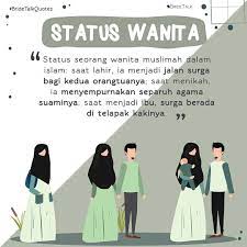 Hak tersebut dikarenakan sifatlamiah perempuan yang lebih memusatkan perhatiannya sebagai ibu rumah tangga.selain itu juga sebagai perlindungan terhadap perempuan dengan menjauhkanmereka dari perasaan, menjaga kehormatannya dan menjaga hak milik mereka.misalnya perempuan cenderung menutup mata atau lari menjauh dari tempatpertumpahan darah sehingga sulit memberikan kesaksian. Kartun Muslimah Istimewanya Kedudukan Wanita Dalam Islam Facebook