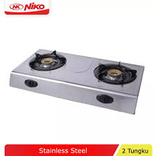 Bentuknya yang unik seperti ular dan terbuat dari besi. Jual Niko Kompor Gas Stainless 2 Tungku Nk 666 Jd Id