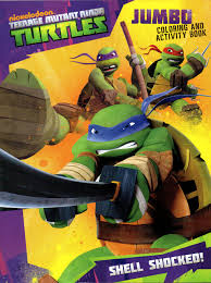 Teenage mutant ninja turtles color classics #1. Teenage Mutant Ninja Turtles Jumbo Coloring Activity Book Shell Shocked 2012 05 04 Nickelodeon 9781621913191 Amazon Com Books