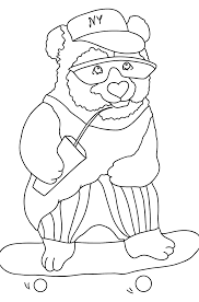 Sunglasses coloring pages for kids toddlers kindergarten to color and print. Panda Coloring Page For Kids Online And Print For Free