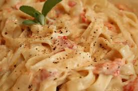 Keyword one pot creamy pasta, vegan creamy garlic pasta, vegan fettuccine alfredo. Garlic Cream Cheese Fettuccine With Salmon Tasty Kitchen A Happy Recipe Community
