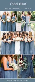 12 Stunning Steel Blue Bridesmaid Dresses That Will Make You Stand Out Steel Blue Bridesmaid Dresses Bridesmaid Dresses Long Blue Dusty Blue Bridesmaid Dresses
