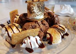 Fresh chocolate almond bread, salted caramel butter. Toothsome Chocolate Emporium Savory Feast Kitchen Wheelchair Jimmy Restaurant Accessibility Reviews
